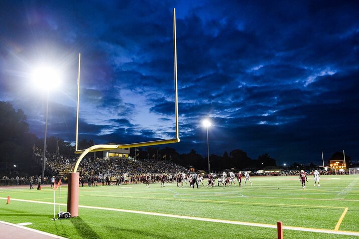 High School Football Wilson Bulldogs vs Gov. Mifflin Mustangs In Pennsylvania