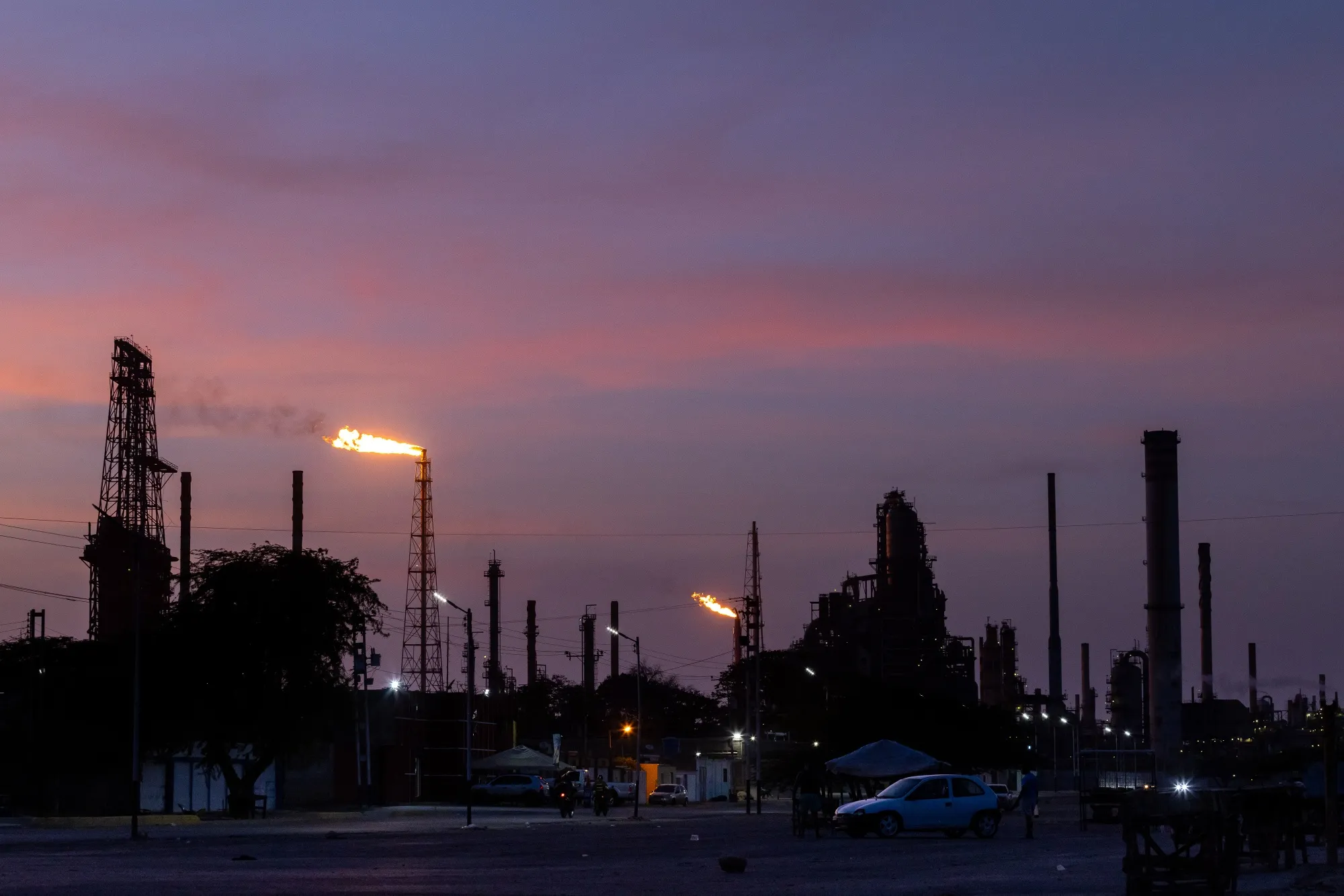 The PDVSA&nbsp;Amuay oil refinery at the Paraguana Refinery Complex in Punto Fijo.