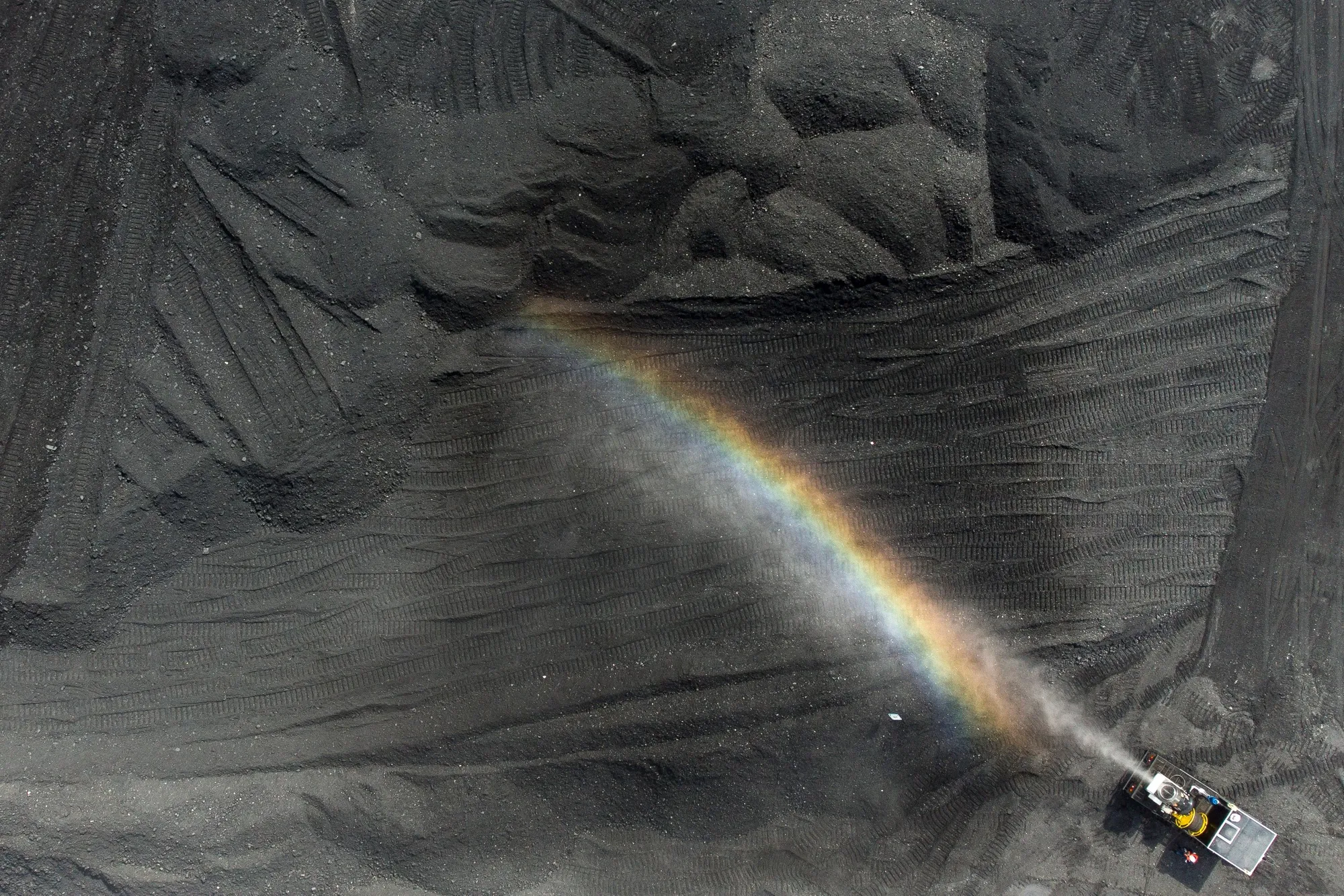 The Krasnogorsky open pit coal mine in Mezhdurechensk, Russia, on July 19.