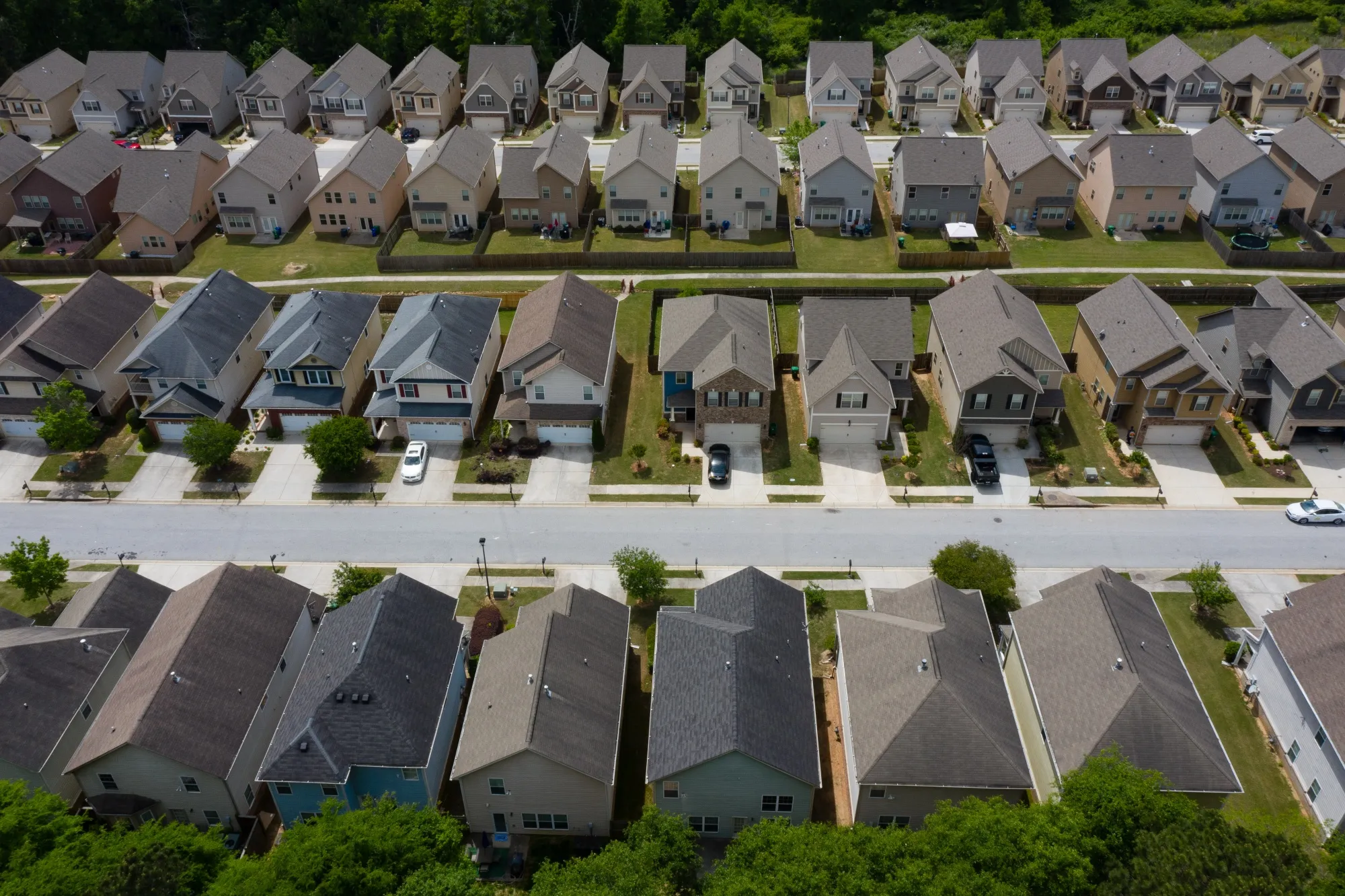 Residential homes in Lithonia, Georgia.
