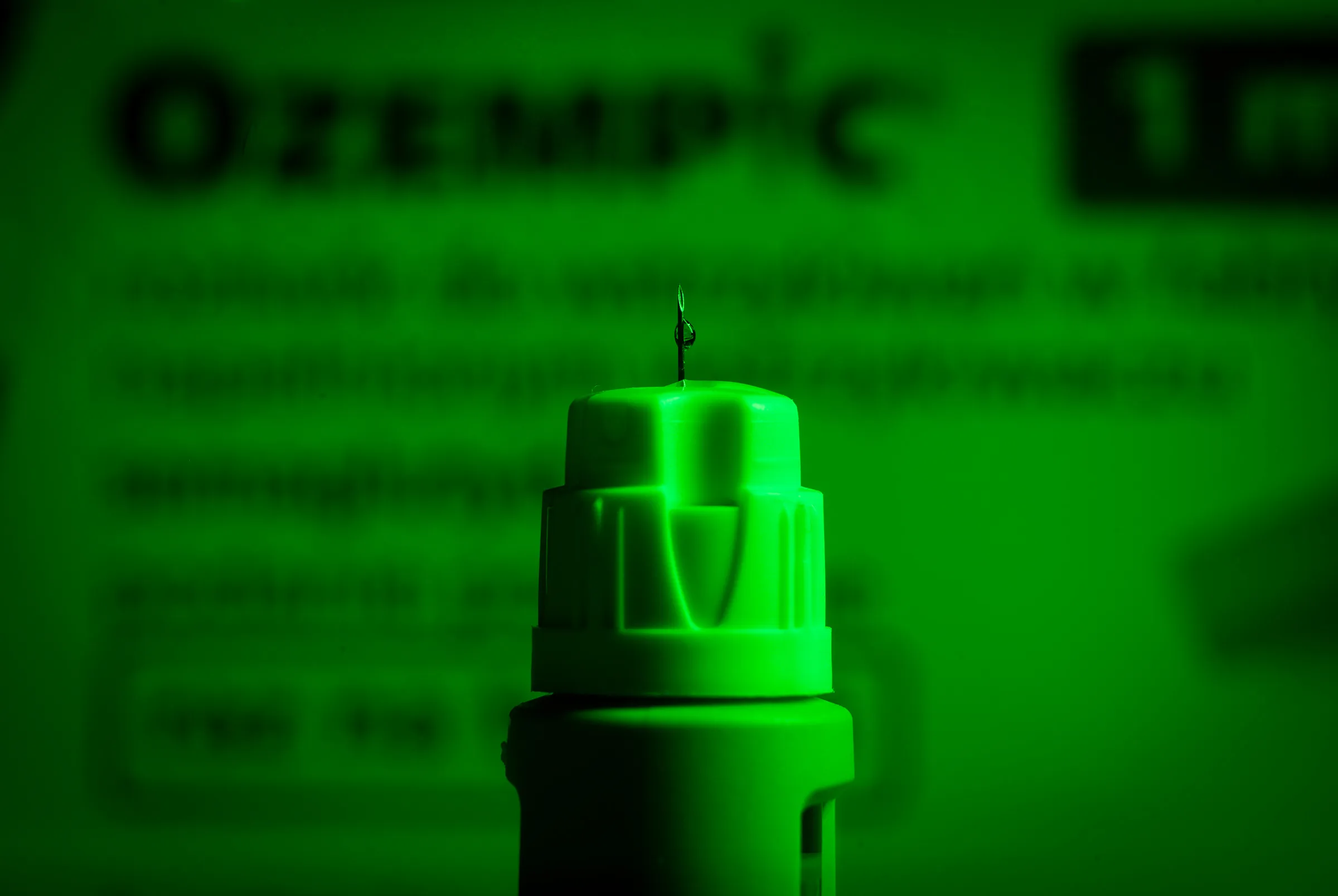 An Ozempic needle injection pen.