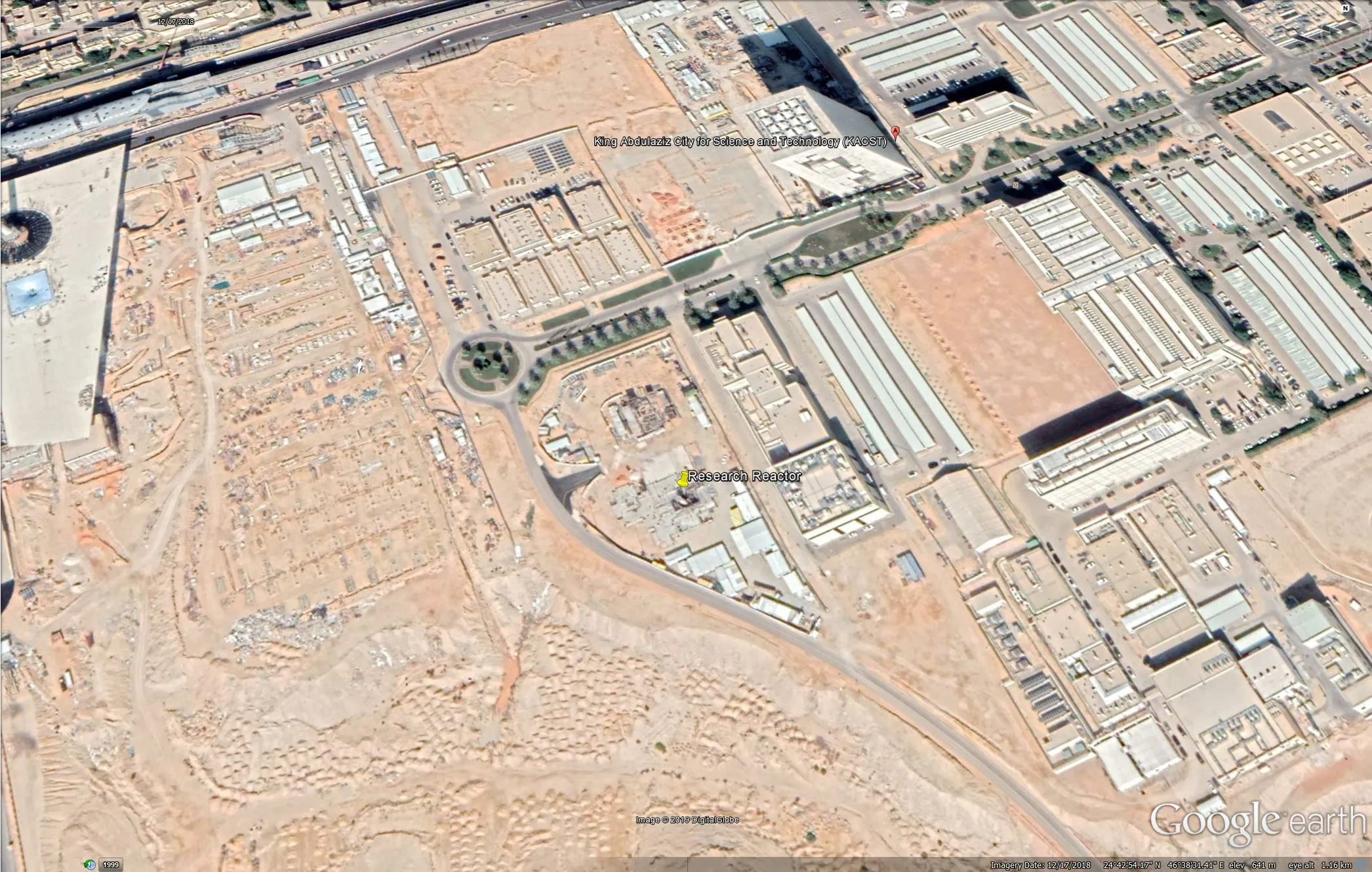 Satellite image shows Saudi Arabia's nuclear reactor in place