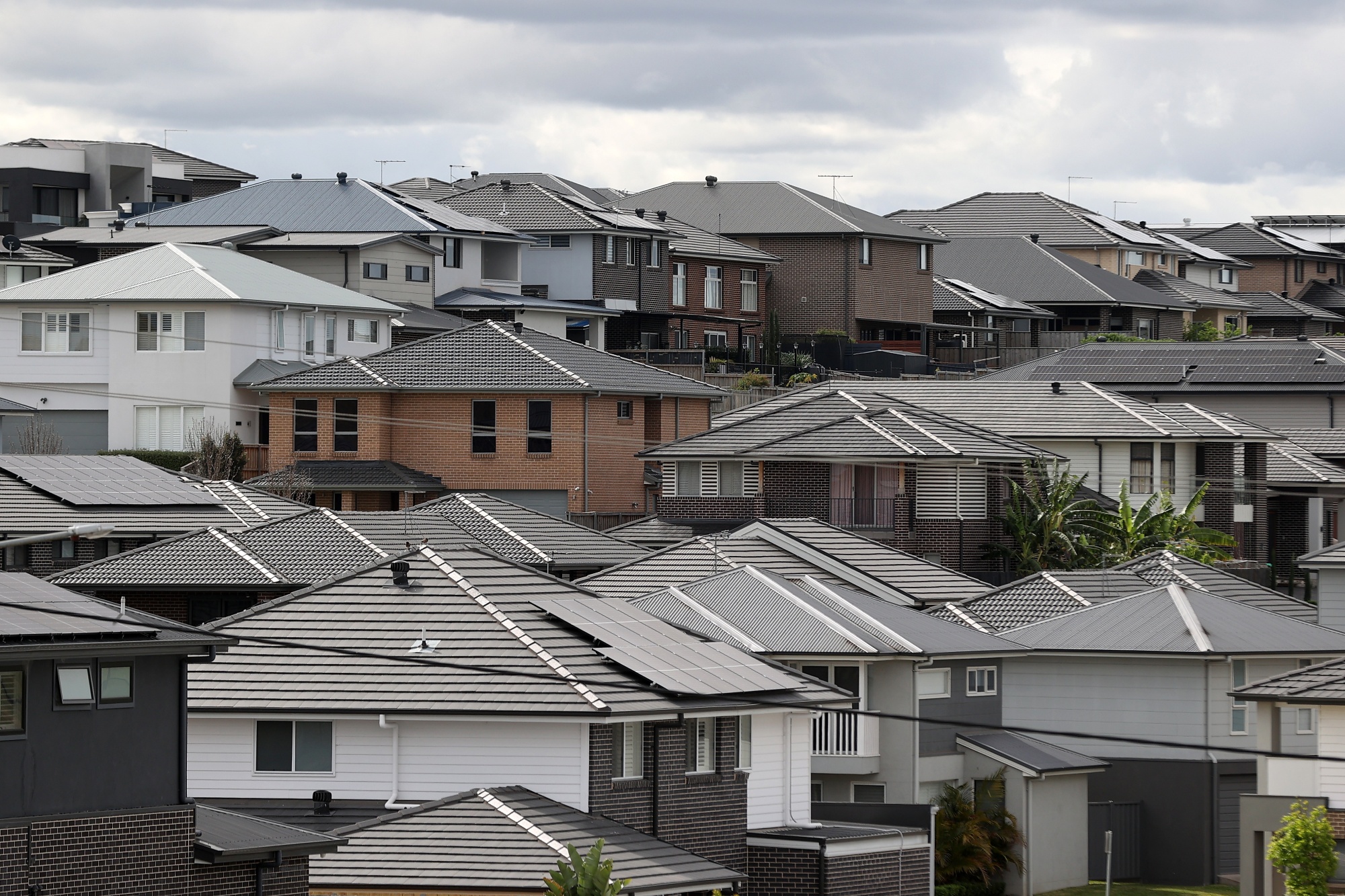 Houses in the Caddens suburb of Sydney.