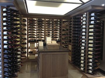 Fancy Wine Cellars Have Chilled Elevators Fingerprint Securty Wine Cellars Have Chilled Elevators