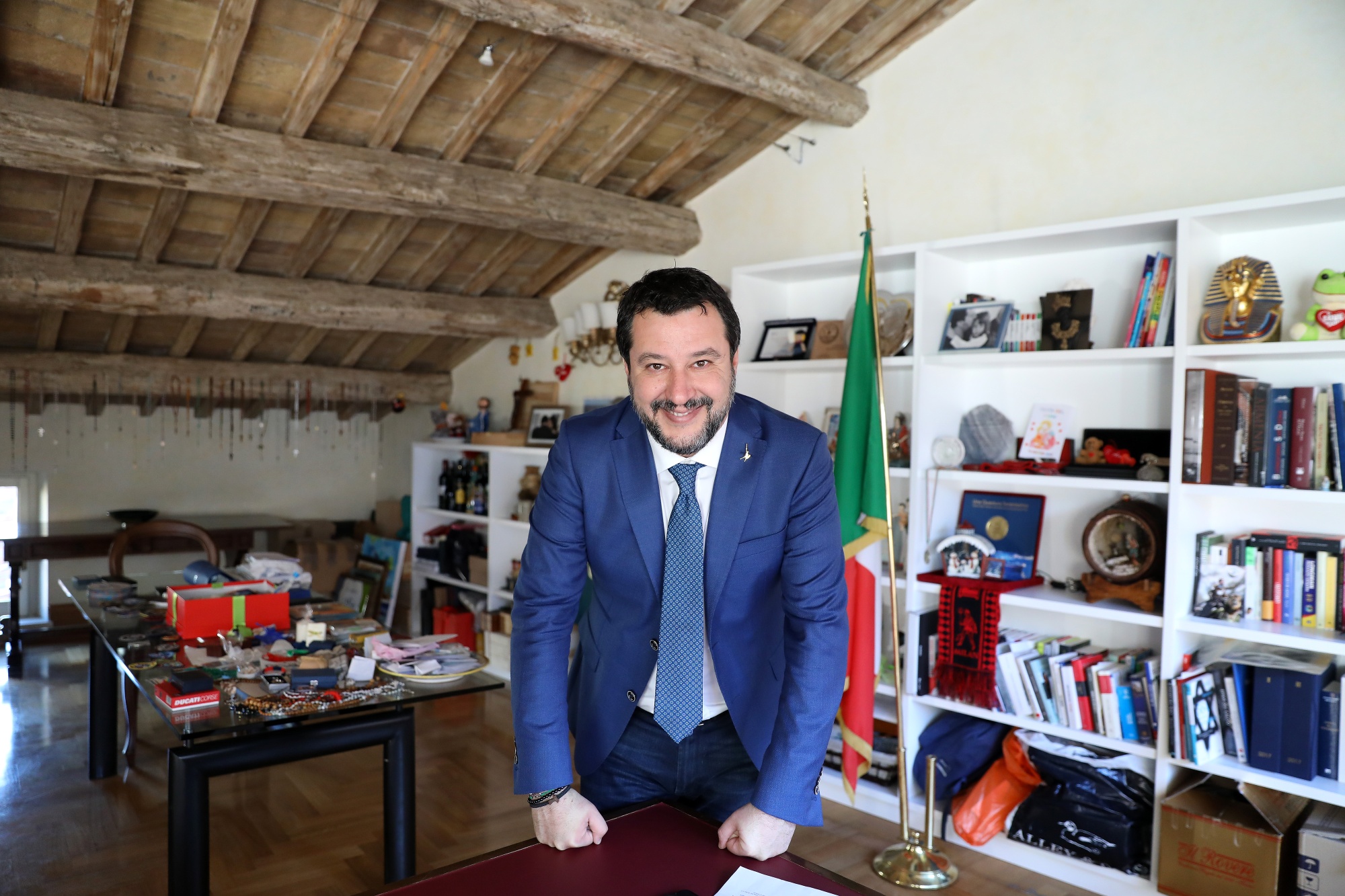 Intervista al leader della Lega italiana Matteo Salvini