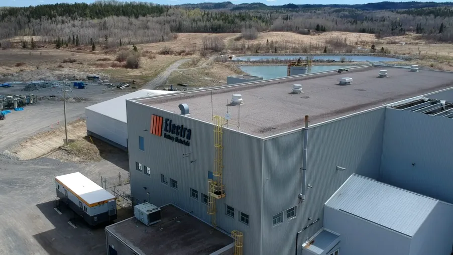 An&nbsp;Electra Battery Materials refinery in Ontario.&nbsp;