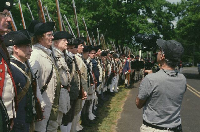 <i>The American Revolution</i> required large-scale reenactments.