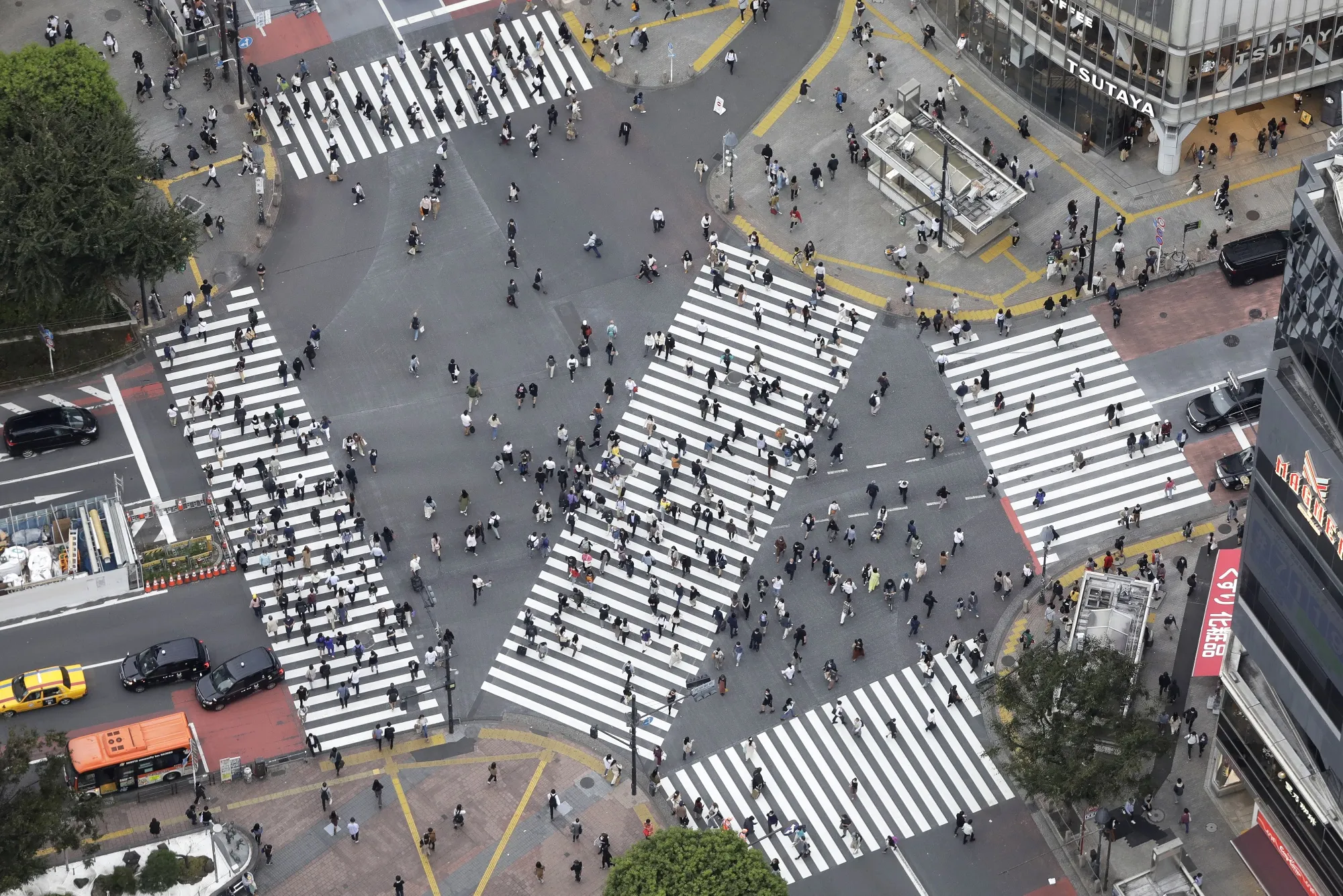 Views From Shibuya Sky Observation Deck Ahead of Tankan Survey