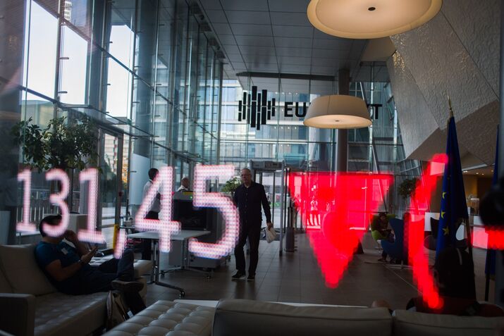 The Euronext NV stock exchange in Paris