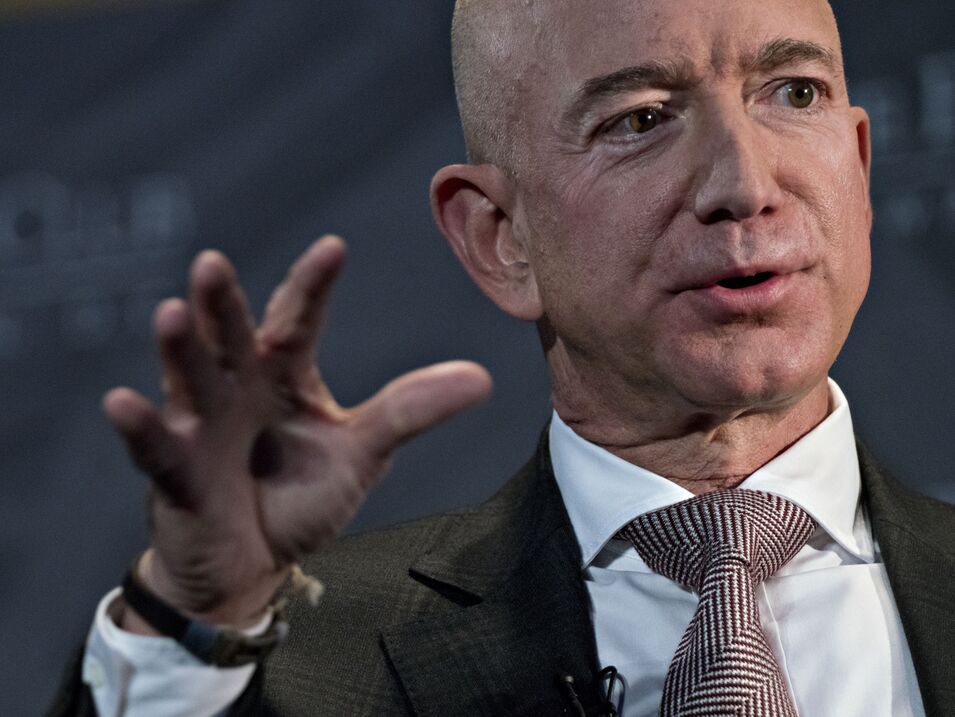Amazon CEO Jeff Bezos Speaks At Economic Club Of Washington Dinner