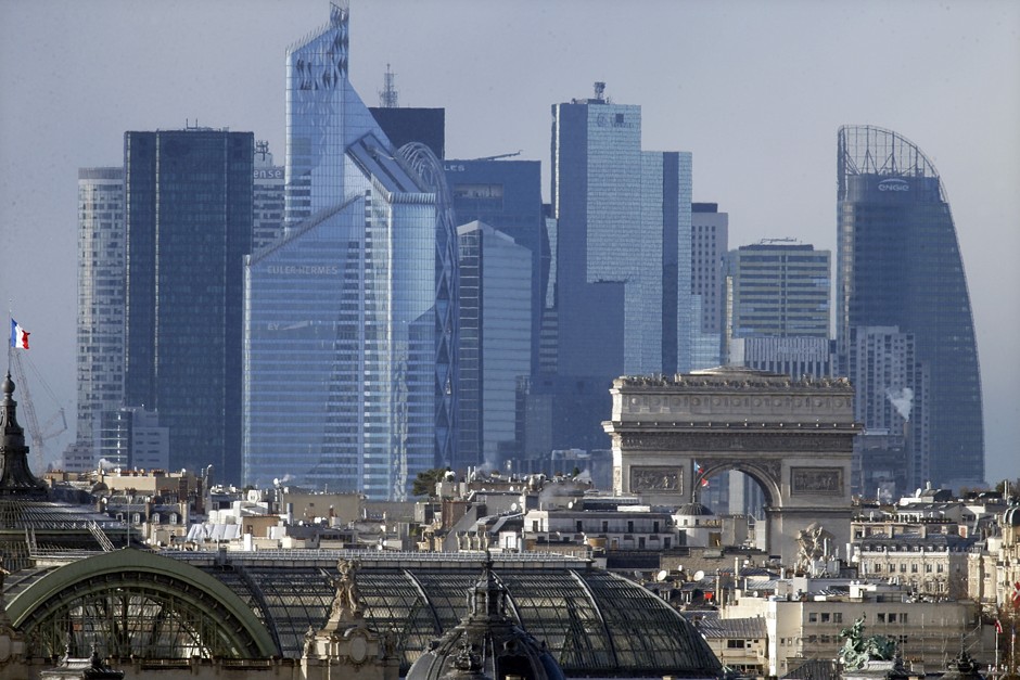 La Défense, Greater Paris' main financial and business district. 