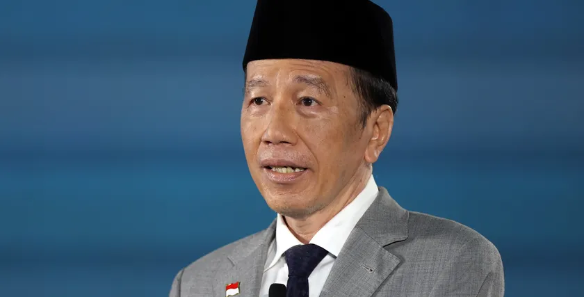 Joko Widodo at the Bloomberg New Economy Forum in Singapore