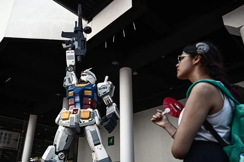 フランスで開催されたジャパンエキスポで展示された「機動戦士ガンダム」