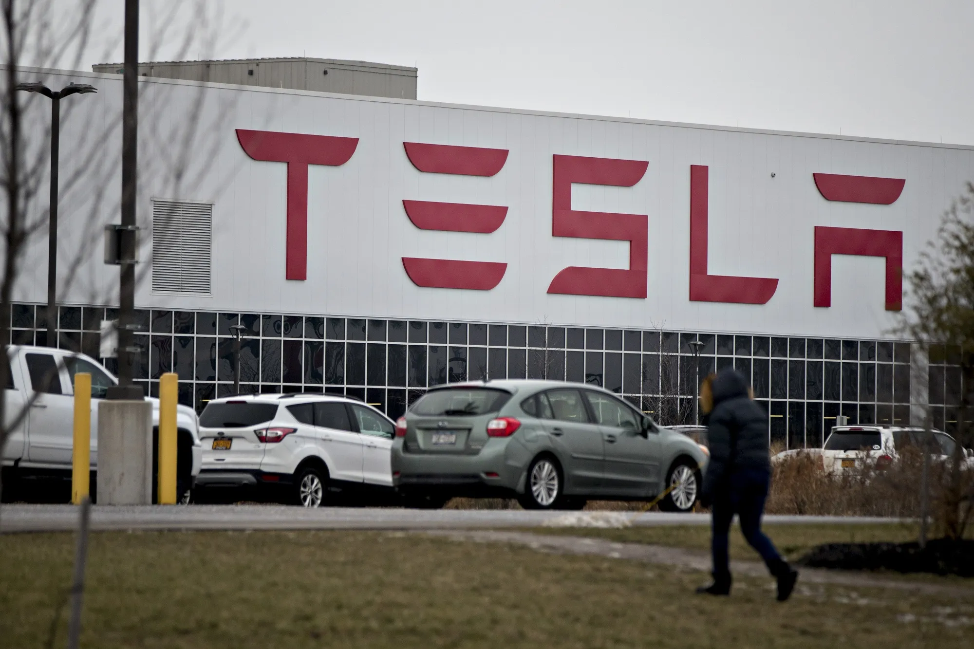 Tesla Inc.'s Solar Panel Factory As Workers Try To Unionize