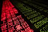 Stock price movements are seen on a screen at a securities company in Beijing on October 11, 2018. - Asian markets plunged on OCtober 11, 2018 following the worst session on Wall Street for months, as US President Donald Trump said the Federal Reserve had "gone crazy" with plans for higher interest rates. (Photo by Nicolas ASFOURI / AFP) (Photo credit should read NICOLAS ASFOURI/AFP/Getty Images)