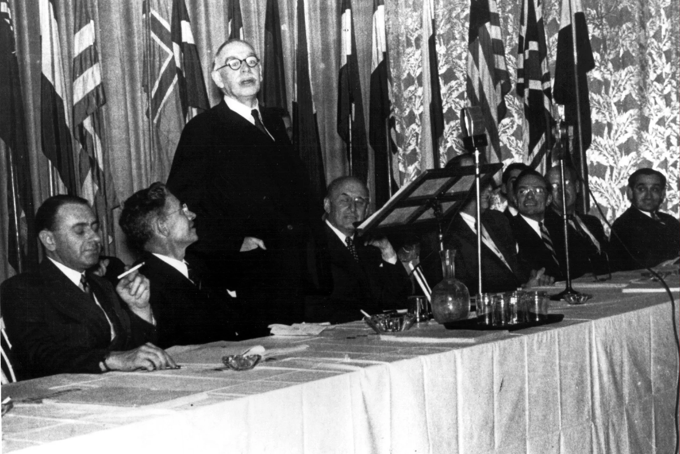 Keynes at the Bretton Woods Conference in 1944.