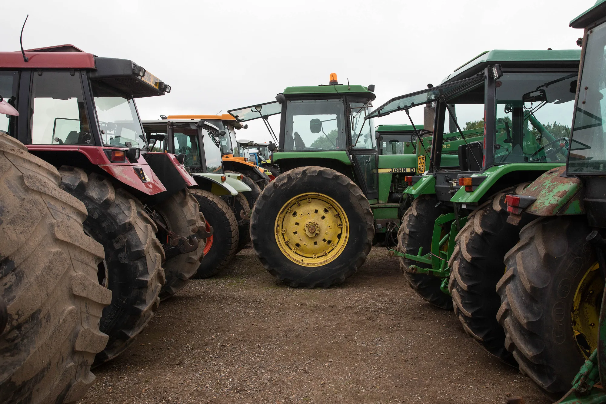 A John Deere tractor, manufactured by Deere & Co., sits at the Cheffins Cambridge Machinery Sales monthly machinery and plant auction in Sutton, U.K., on Monday, Sept. 4, 2017. The debate over food and farming policy after Brexit has heated up recently, with Environment Secretary Michael Gove telling BBC Radio 4 that the U.K wouldn’t lower its animal welfare or environmental standards to achieve any new trade deals.
