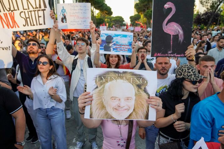 Protests Channel Anger About Kushner’s Resort at Albanian Leader