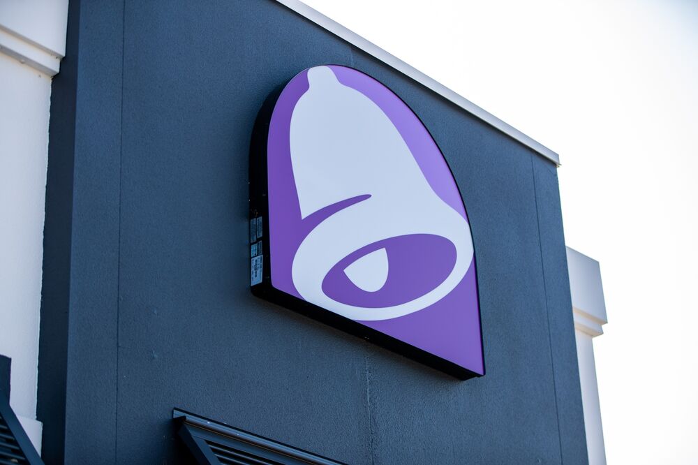 Signage is displayed at a Yum! Brands Inc. Taco Bell restaurant in Quincy, Massachusetts, U.S., on Thursday, July 25, 2019. Yum! Brands is scheduled to release earnings figures on August 1.