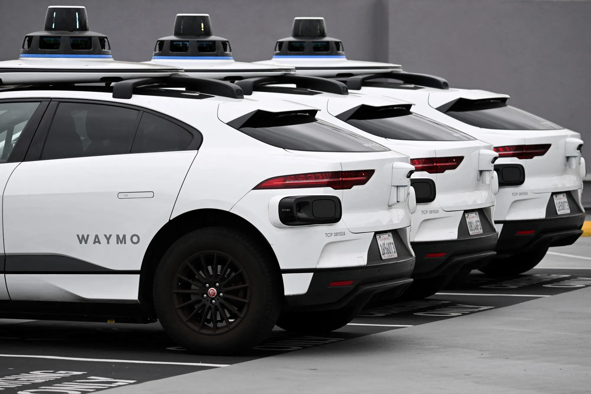 A Waymo autonomous electric vehicles.
