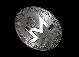 Visual representation of the digital currency Monero.