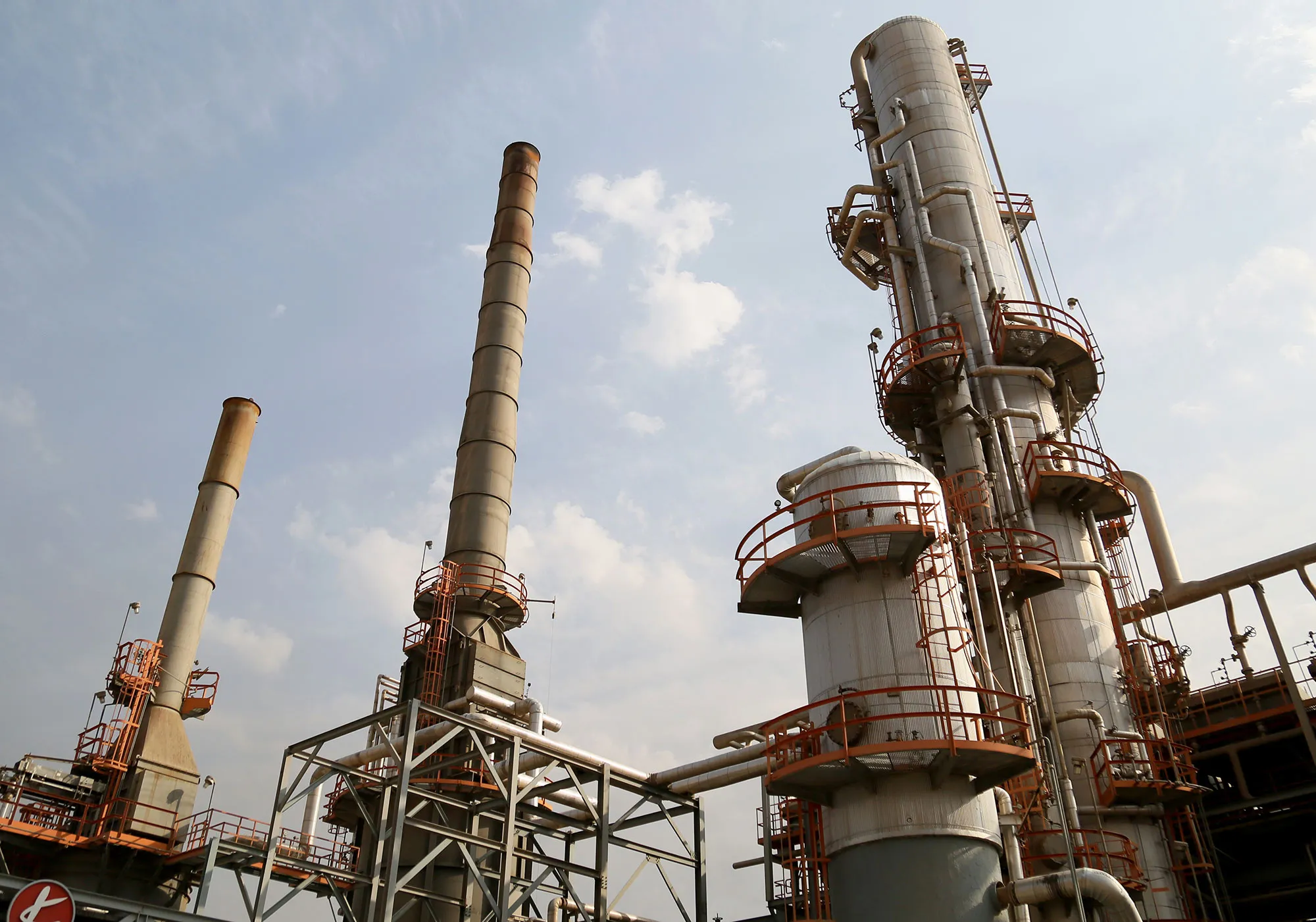 A view of the Erbil oil refinery, one of the most significant plants where the crude oil is processed and refined in Iraqs Kurdish Regional Government (KRG), Erbil on Nov. 17, 2016.
