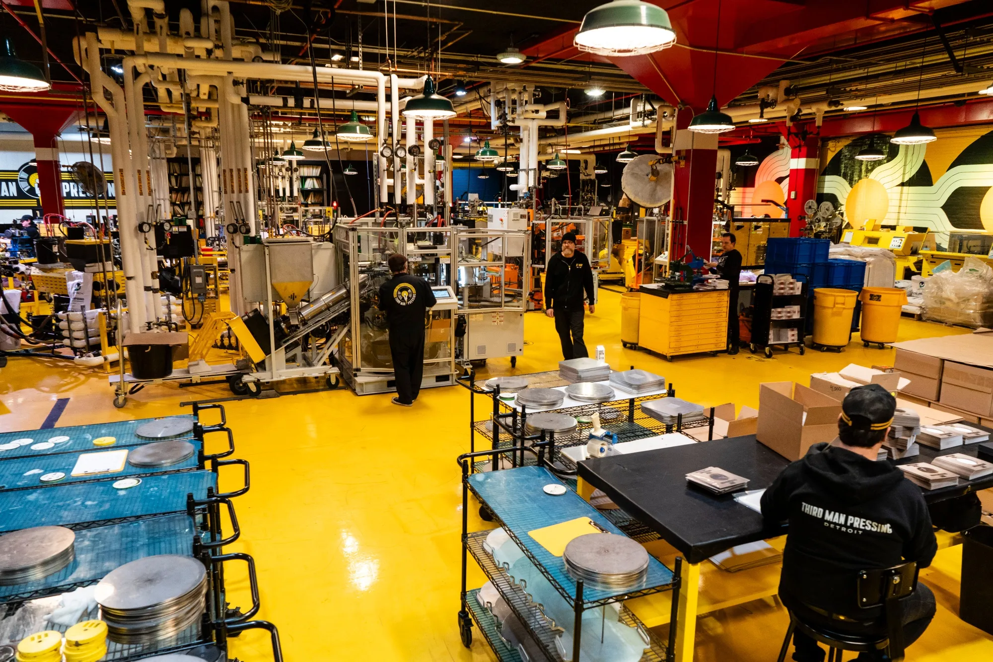 Accelerating factory activity.