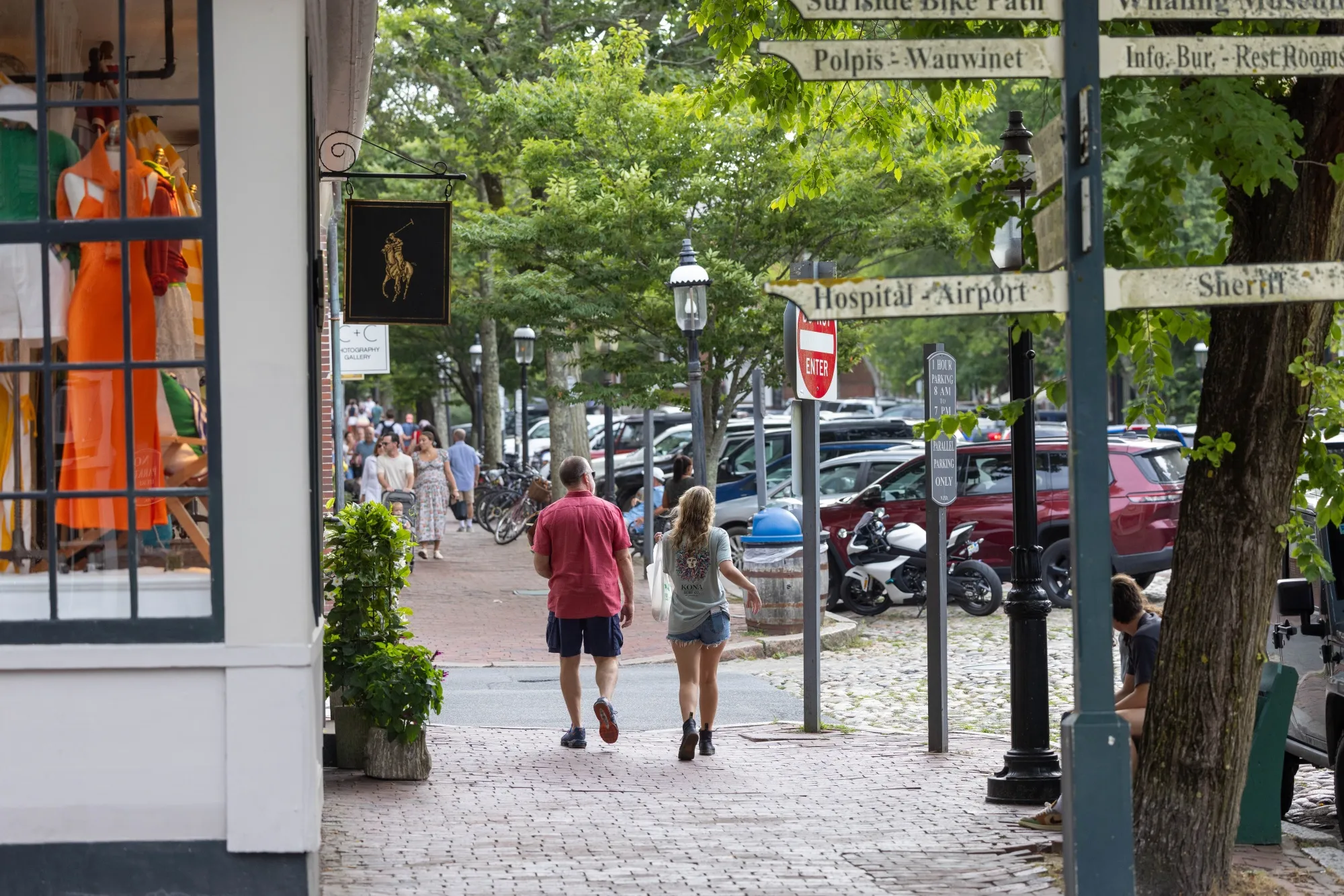 Main Street in Nantucket, Massachusetts.