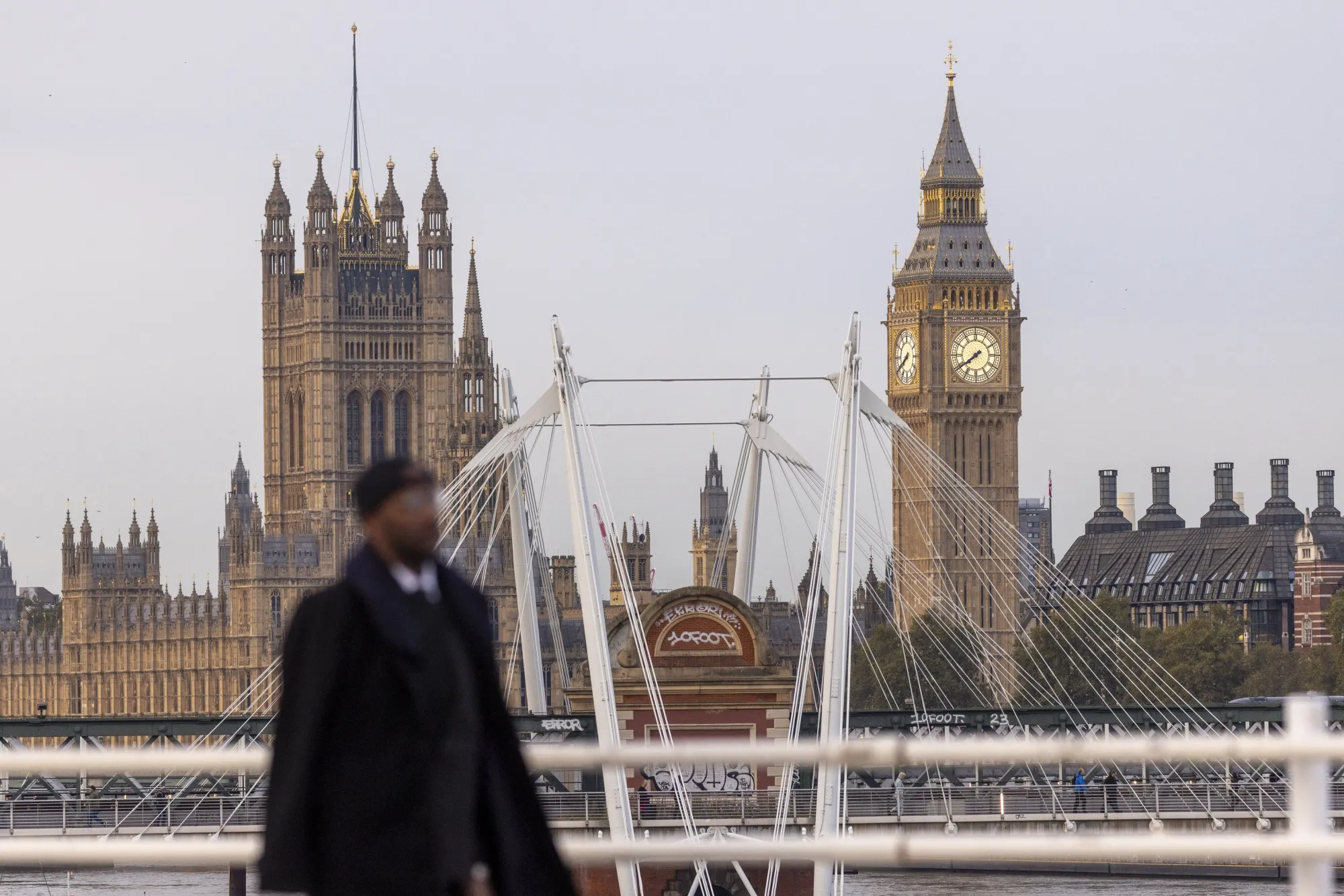 The Houses of Parliament in London.