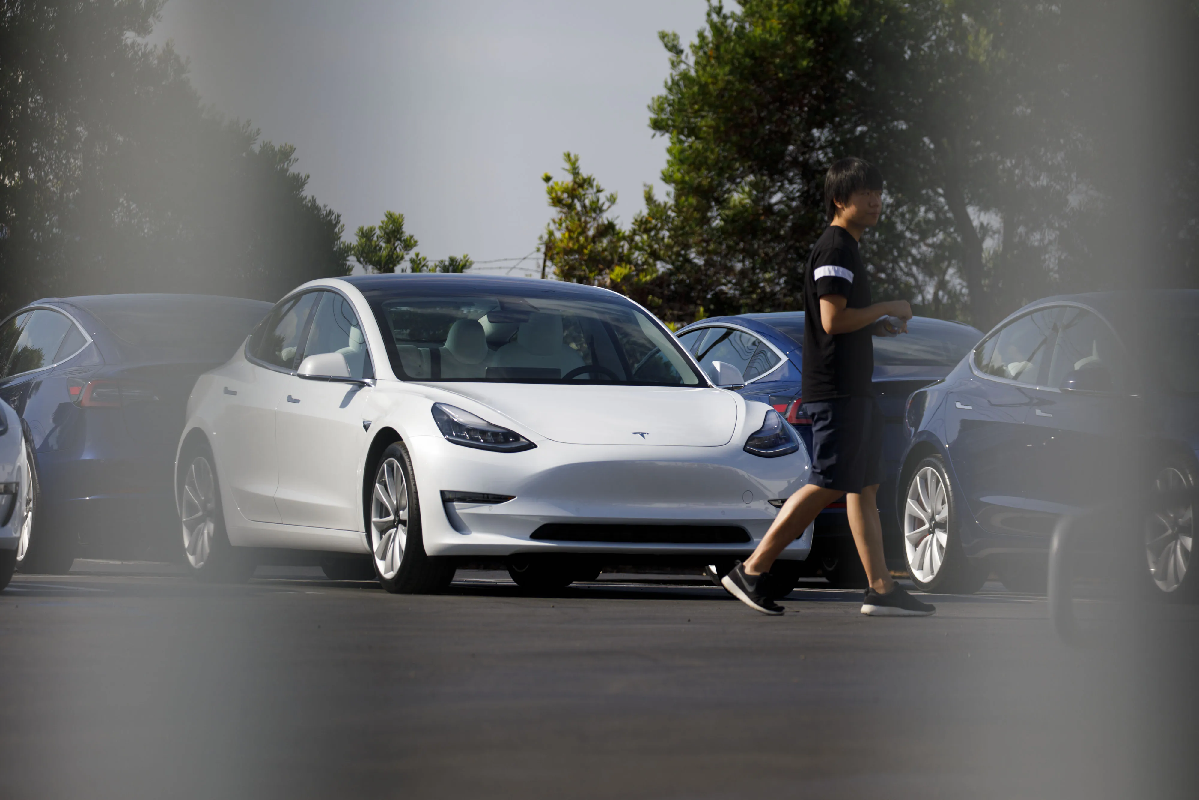 A Tesla Inc. Delivery Center As Carmaker Makes Model 3 Deliveries