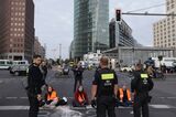 Last Generation Attempt To Blockade Potsdamer Platz In Berlin
