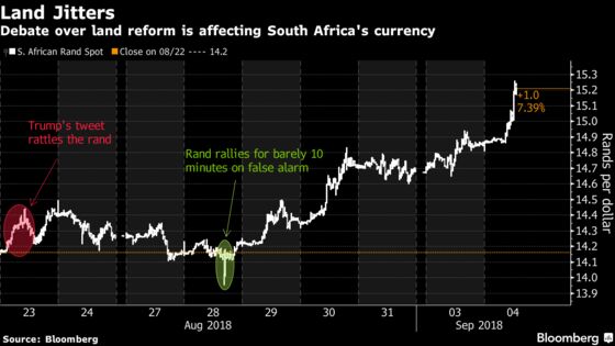 Land Reform Emerges as Battered Rand’s Latest Pressure Point