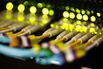 High End Data Cables Feed Into Servers