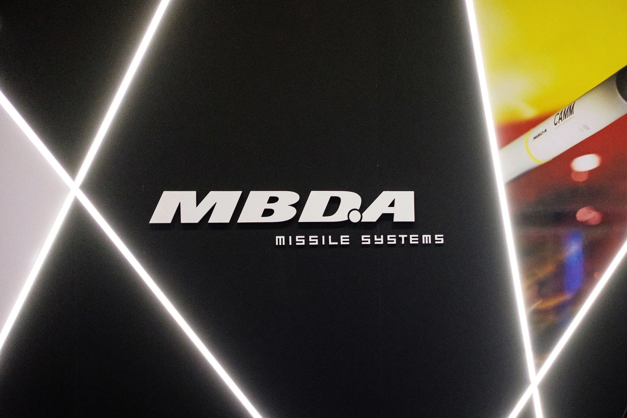 The MBDA missile systems logo.