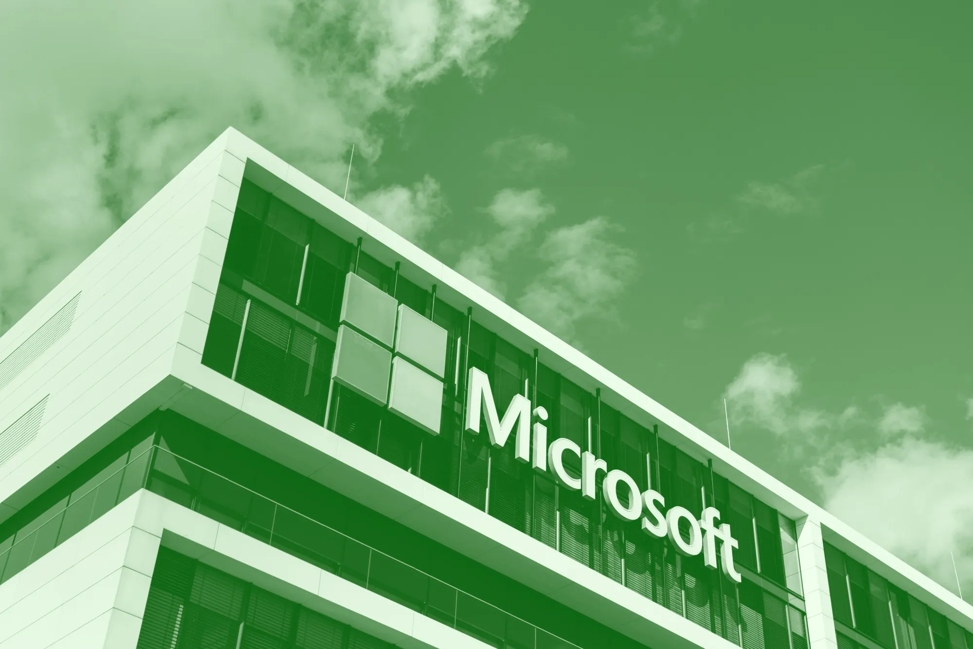 Branding at the headquarters of Microsoft Germany