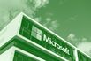 Branding at the headquarters of Microsoft Germany