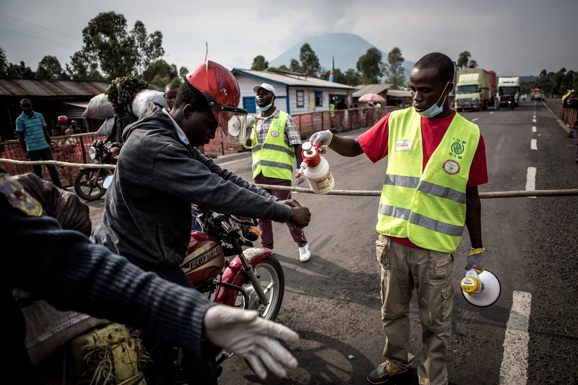 Ebola screening station in Goma.