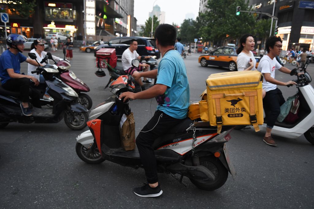 Delivery drivers are clogging Chinese streets.&nbsp;