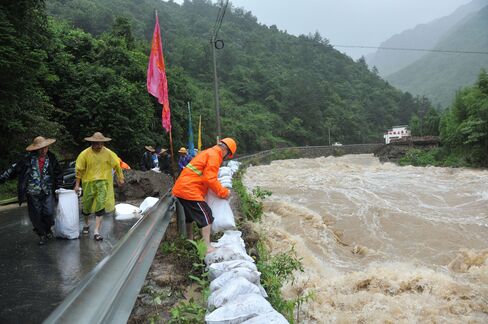 Typhoon Chan-hom in Zhejiang Province