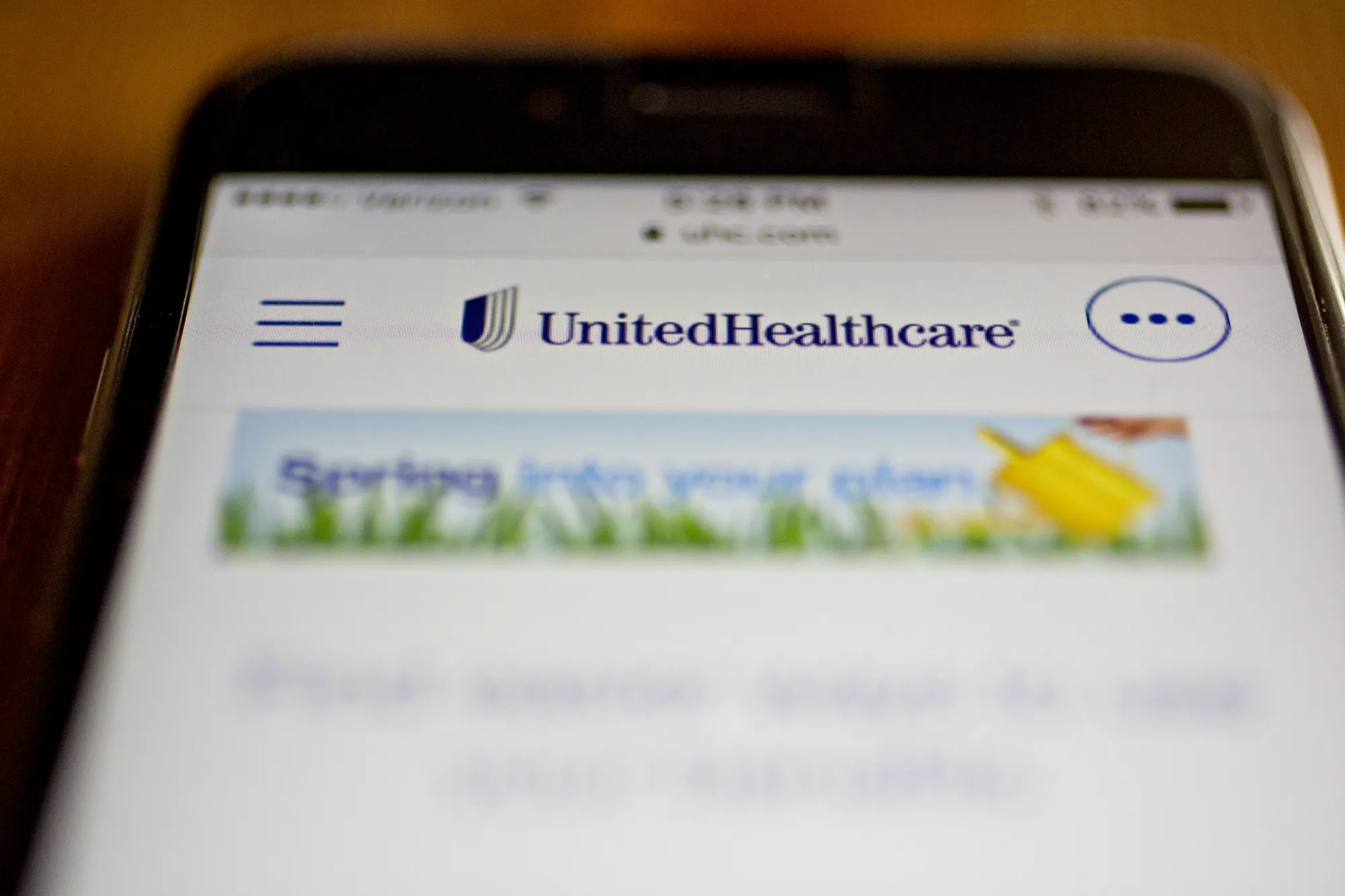 The UnitedHealthcare website&nbsp;