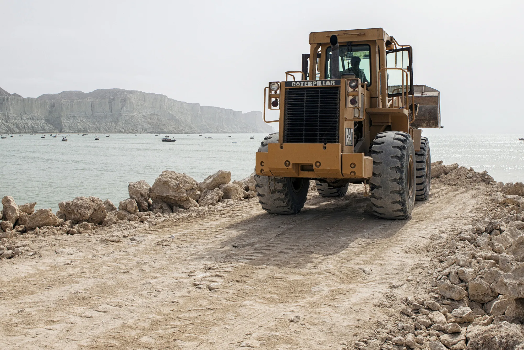 Construction on the One Belt, One Road project in Gwadar, Balochistan, Pakistan, on Aug. 3, 2016.
