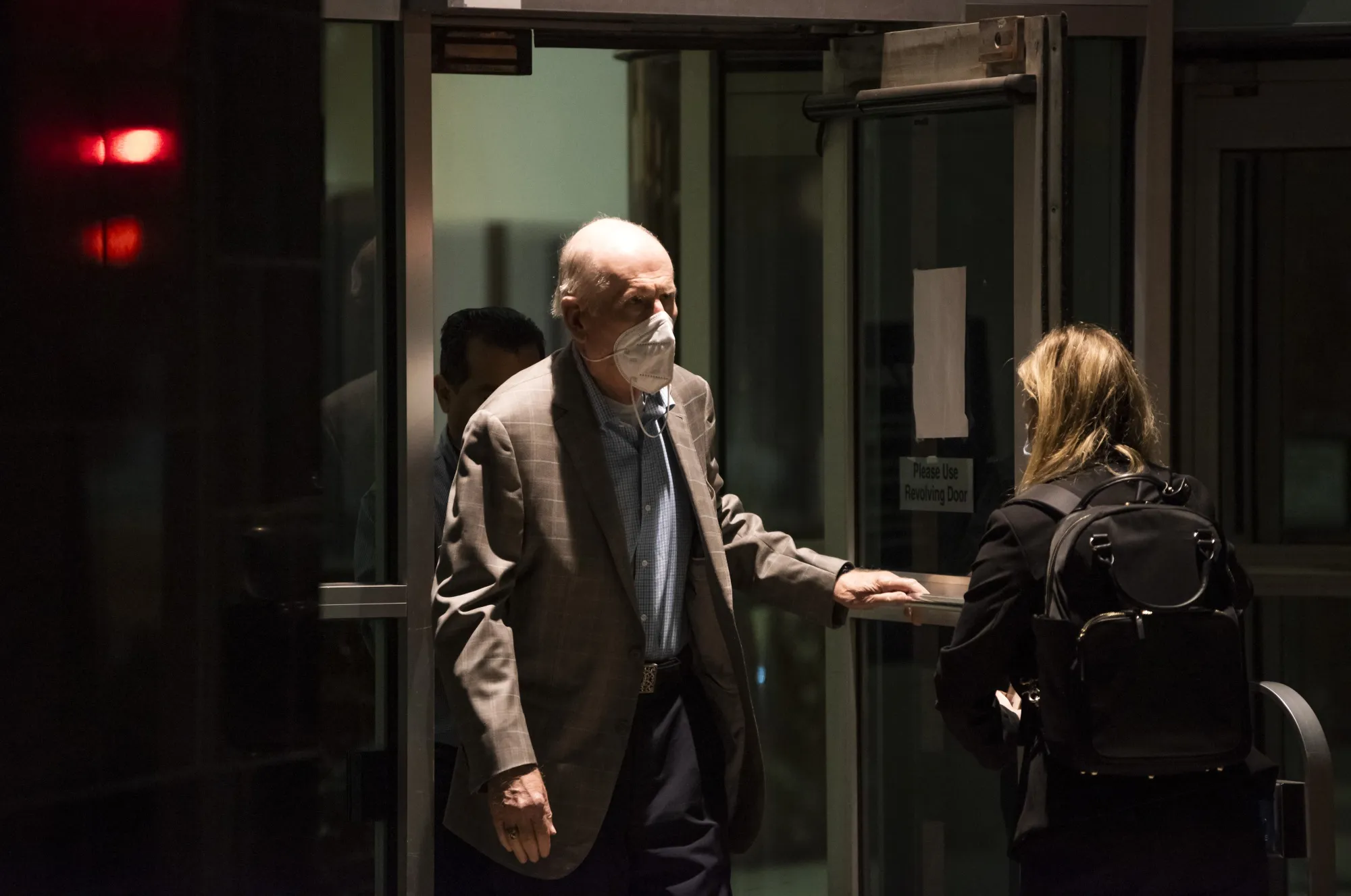 Robert Brockman exits a federal courthouse in Houston, Texas, on&nbsp;Nov. 16, 2021.&nbsp;