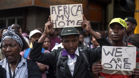 Demonstrations in Johannesburg