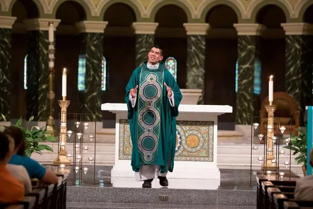 Fr. Manuel at Saint Clement Parish in Chicago in June 2013