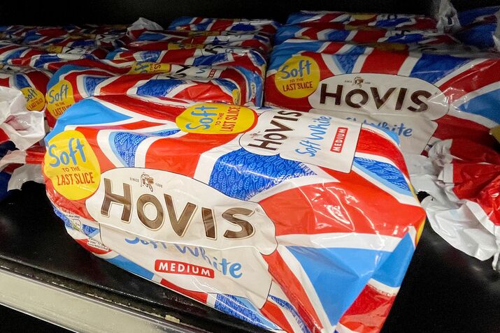 Loaves of Hovis bread.