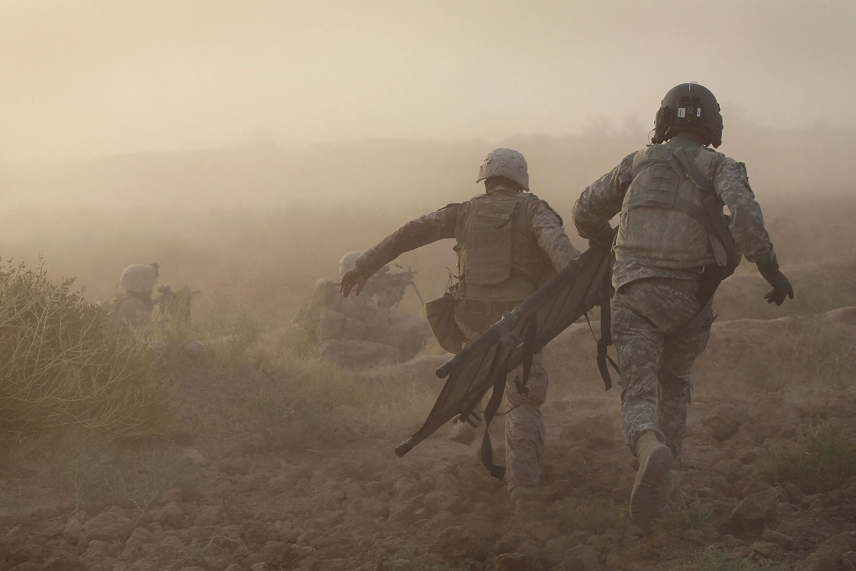 Army Medevac Unit Tends To The War Wounded Near Marja, Afghanistan