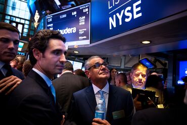 Trading On The Floor Of The NYSE As U.S. Stocks Mixed While Traders Look Past GDP