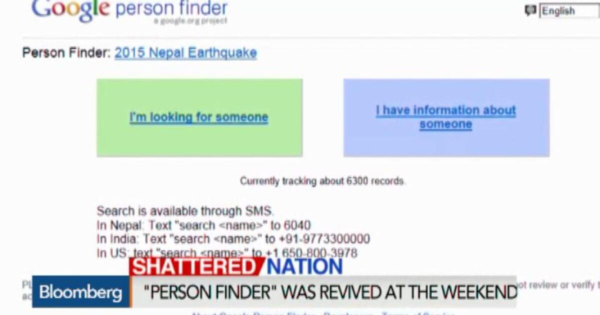 finding survivors in nepal with google s person finder bloomberg