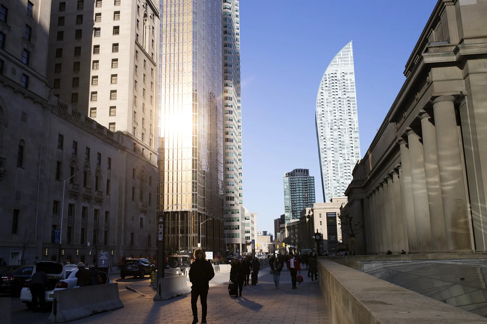The financial district of Toronto.