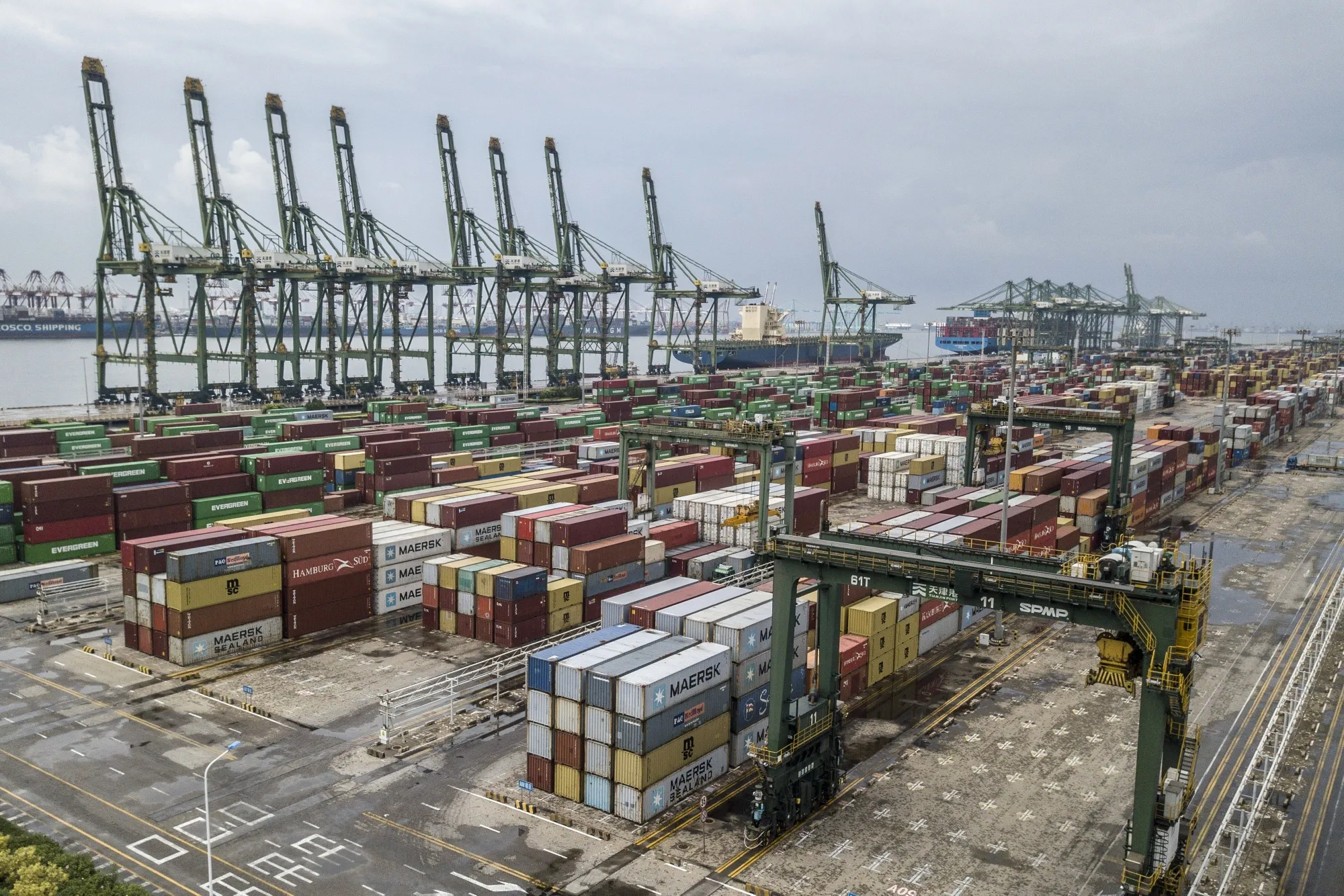 Views of Tianjin Port as China's Trade Unexpectedly Surges Despite Virus Outbreak